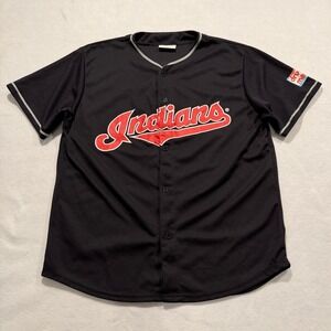 Cleveland Indians Santana 41 Jersey Black‎ XL Discount Drug Mart Match Up
